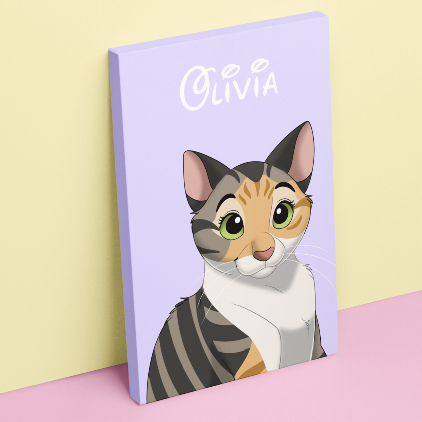 Custom Hand-Drawn Cartoon Pet Portrait