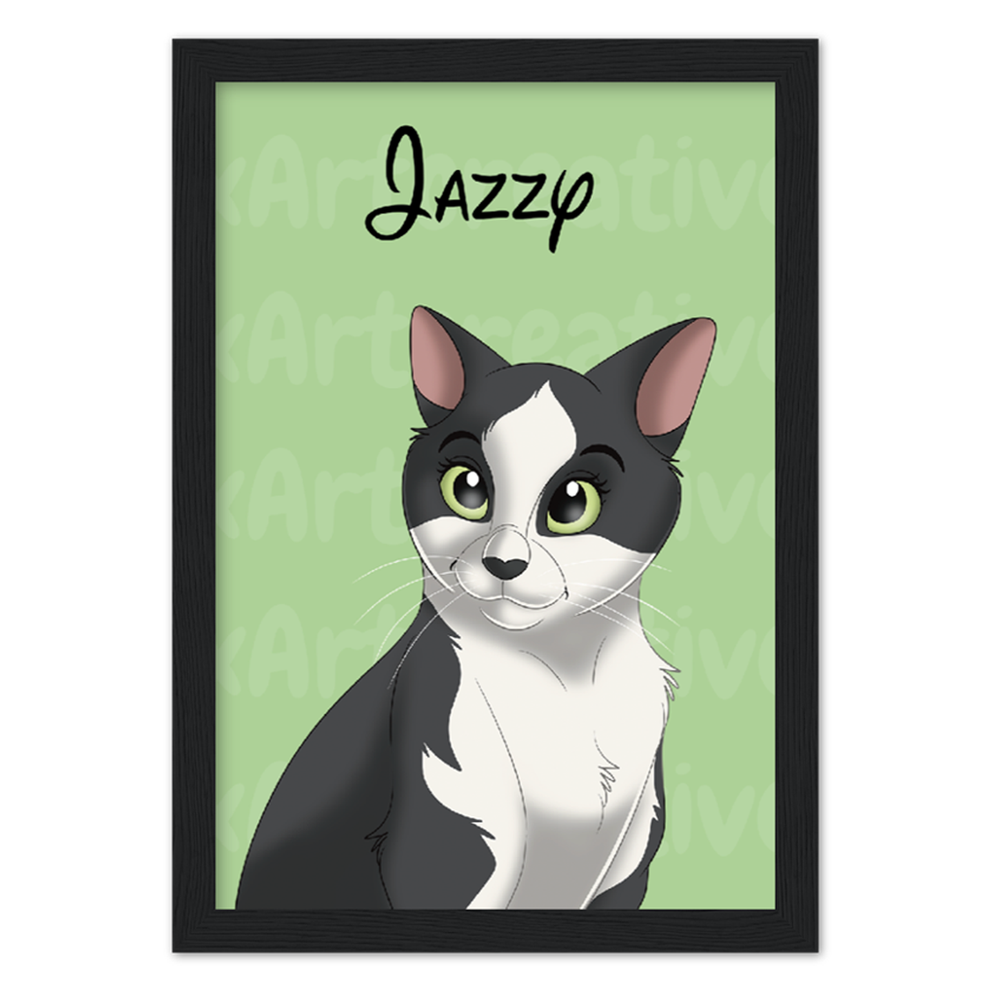 Frame | Custom Hand-Drawn Cartoon Pet Portrait