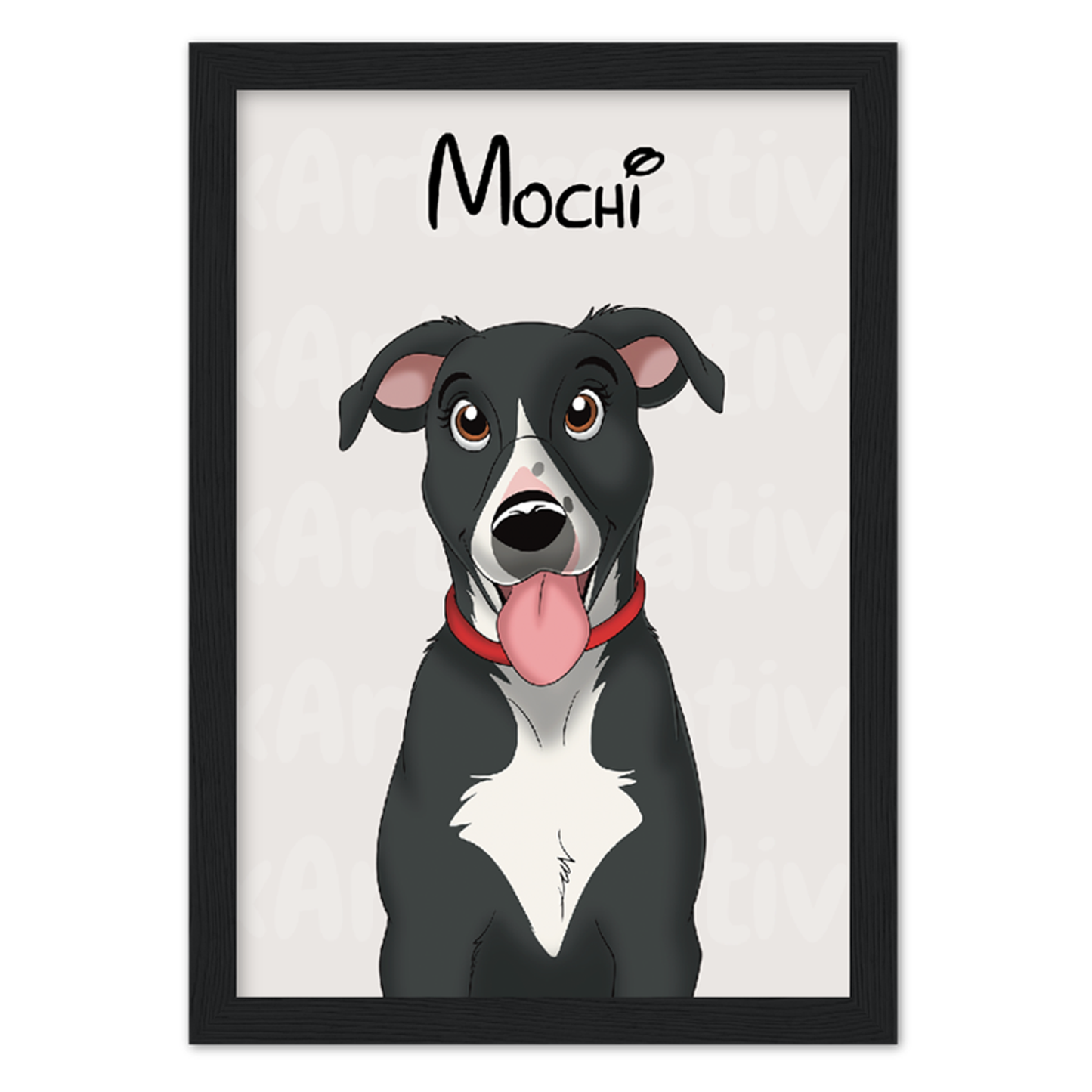 Frame | Custom Hand-Drawn Cartoon Pet Portrait