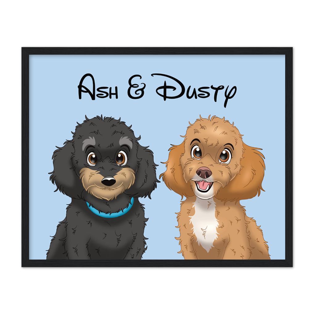 Frame | Custom Hand-Drawn Cartoon Pet Portrait