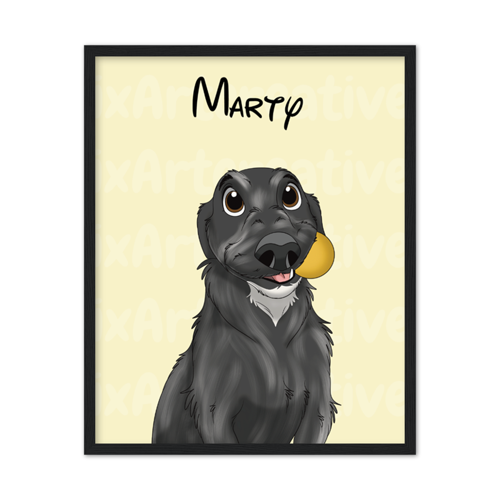 Frame | Custom Hand-Drawn Cartoon Pet Portrait