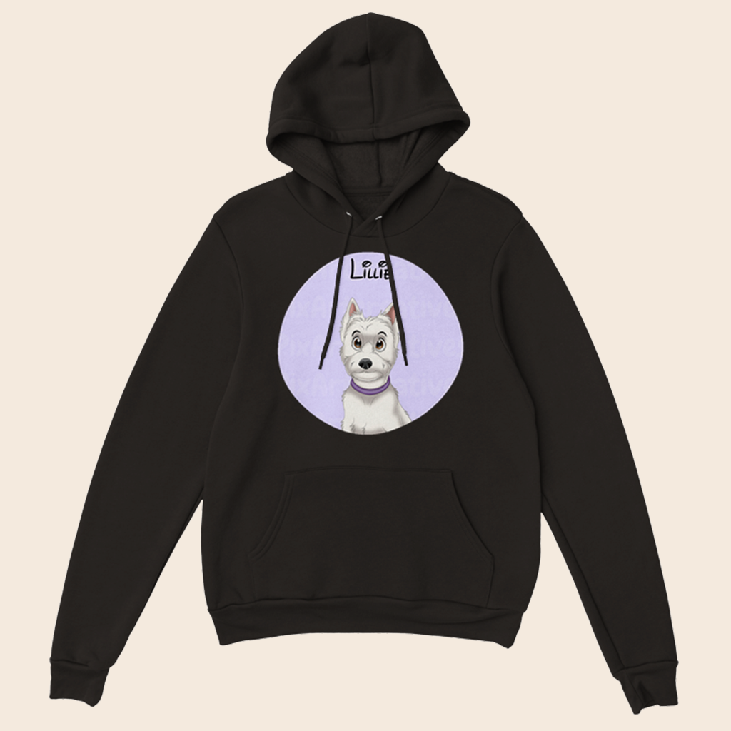 Hoodie | Custom Hand-Drawn Cartoon Pet Portrait