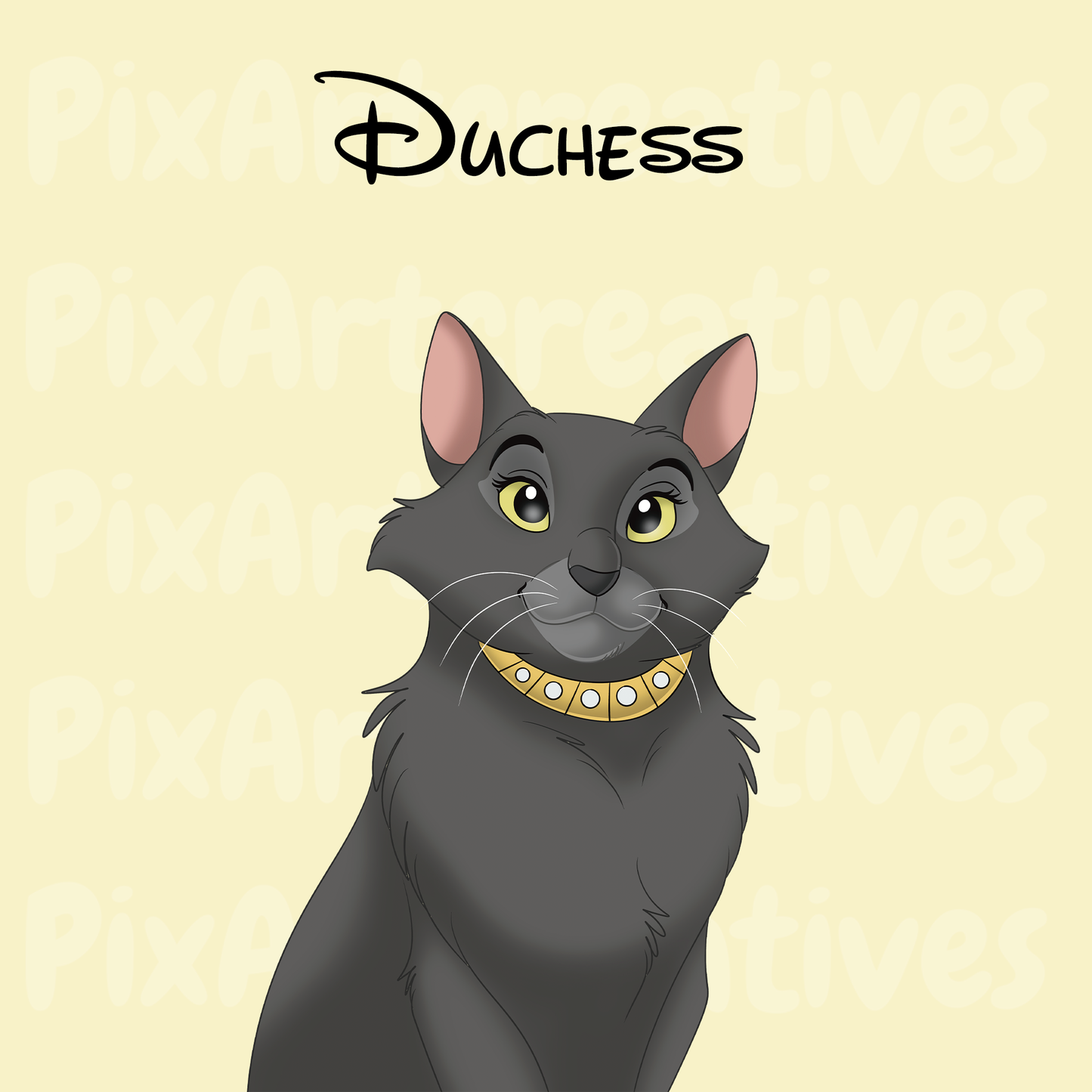 Custom Hand-Drawn Cartoon Pet Portrait