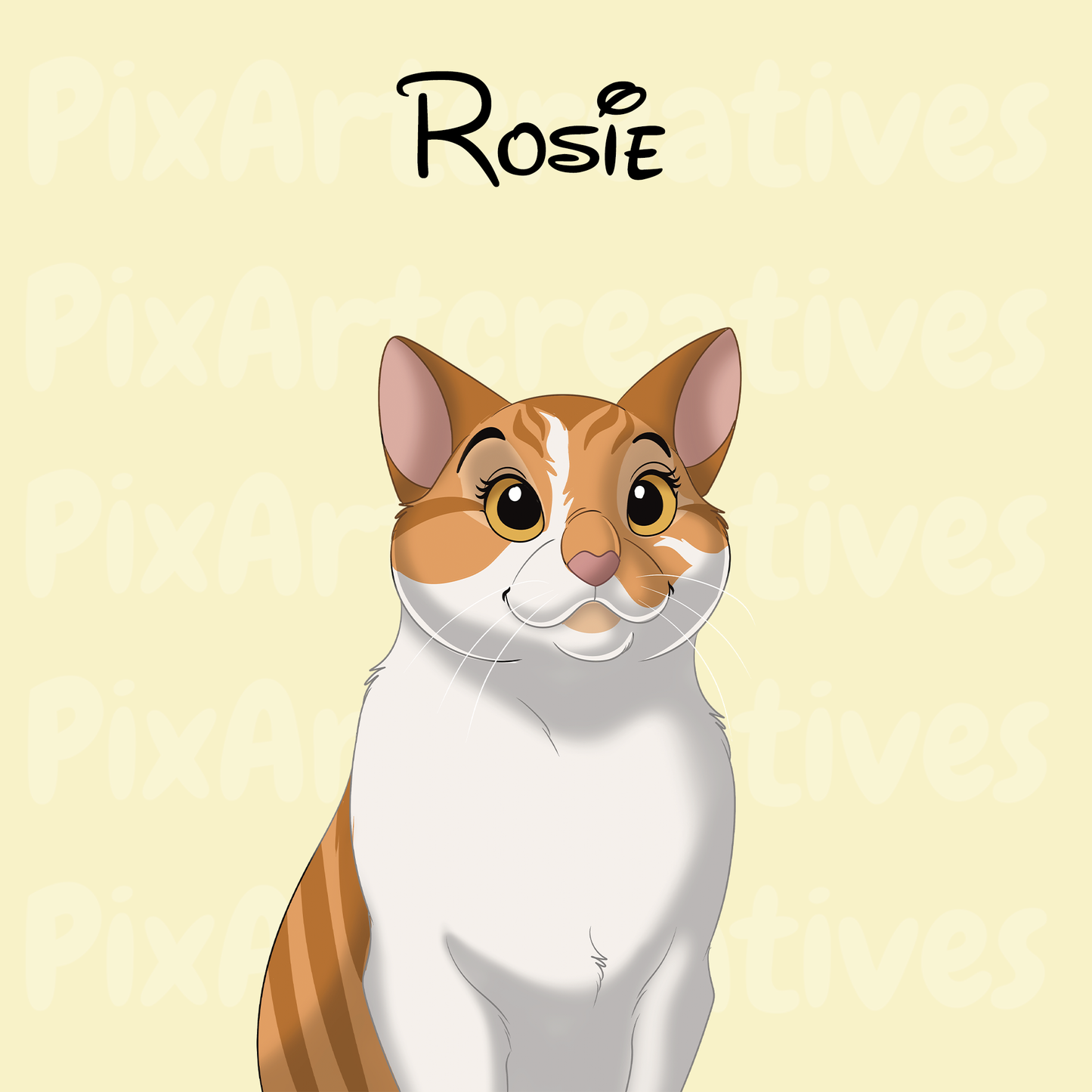 Digital File | Custom Hand-Drawn Cartoon Pet Portrait