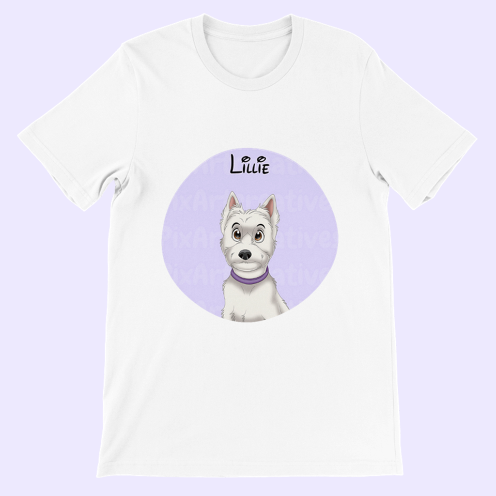 T-Shirt | Custom Hand-Drawn Cartoon Pet Portrait