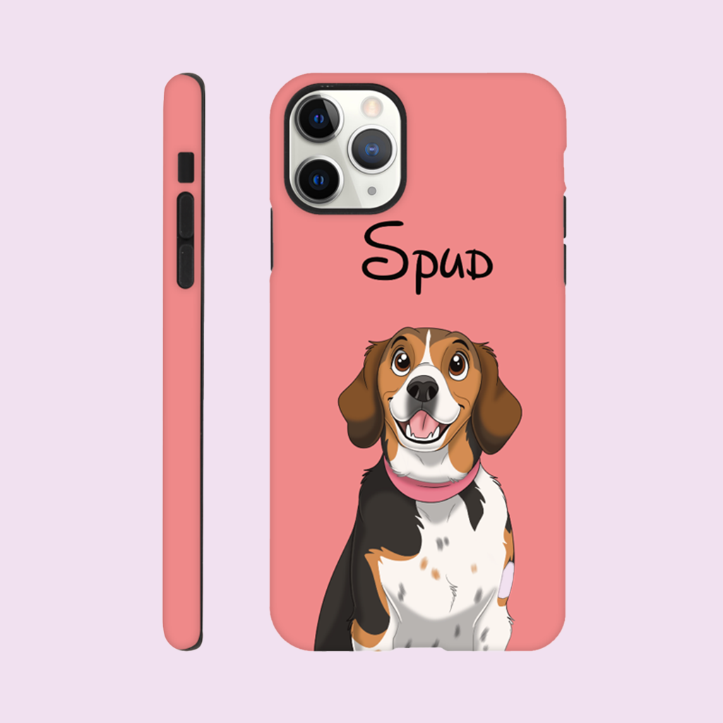 Phone Cover | Custom Hand-Drawn Cartoon Pet Portrait PixArt Creatives Phone Cover | Custom Hand-Drawn Cartoon Pet Portrait PixArt Creatives