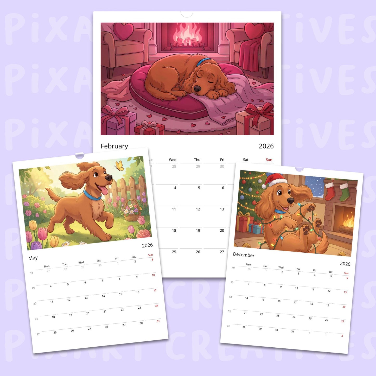 PixArt 2026 Calendar
