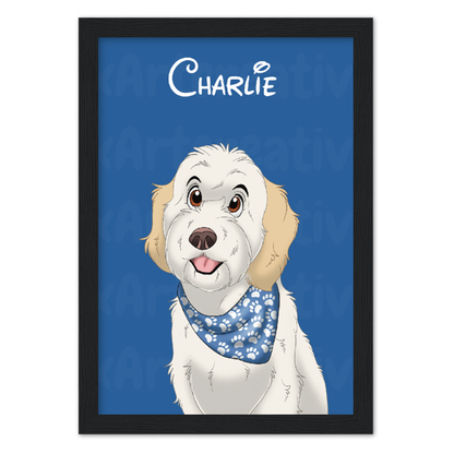 Frame | Custom Hand-Drawn Cartoon Pet Portrait