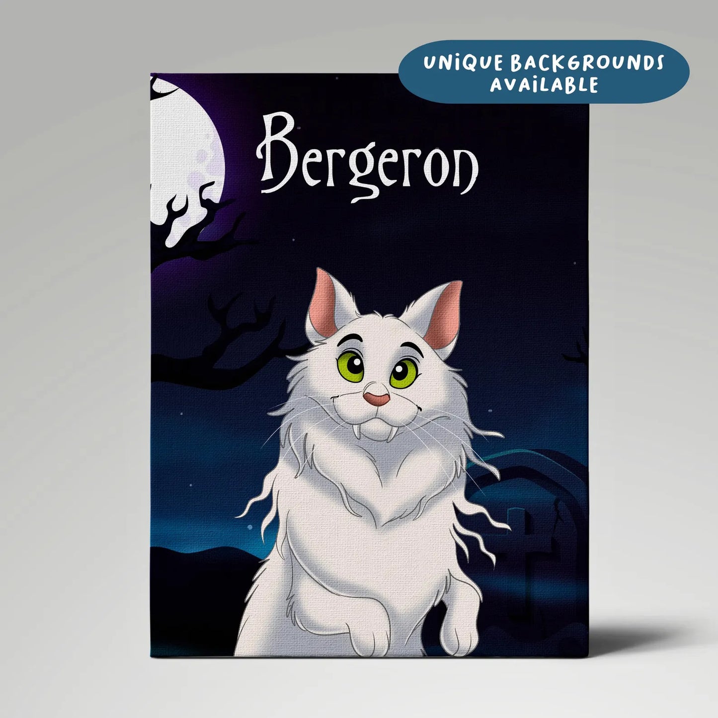 Halloween Custom Hand-Drawn Cartoon Pet Portrait